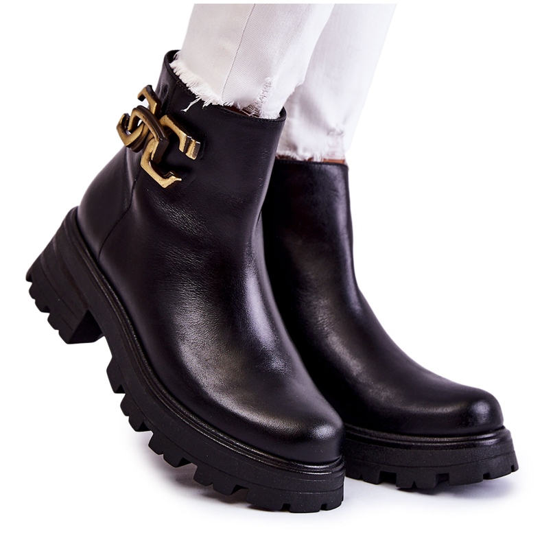 Bottes Chaudes Travailleurs Avec Décoration Laura Messi 2500 Noir le noir