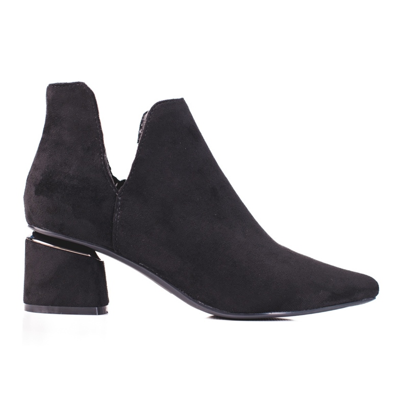 Bottines noires pour femme avec une coupe Shelovet le noir