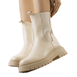 Bottes beiges sur la plateforme Timaru