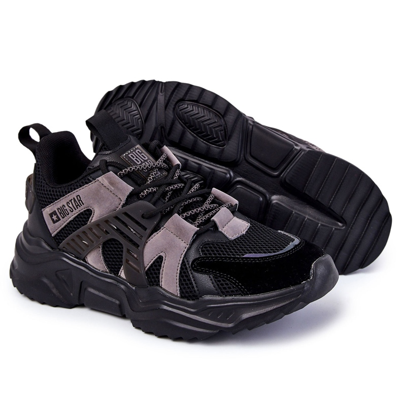 Chaussures de sport légères pour hommes Big Star KK174054 Noir le noir