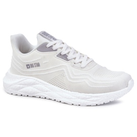 Chaussures de sport légères pour hommes Big Star KK174017 Blanc blanche Chaussures de sport légères pour hommes Big Star KK174017 Blanc blanche