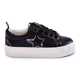 Chaussures de sport pour enfants à lacets Big Star KK374223 Noir
