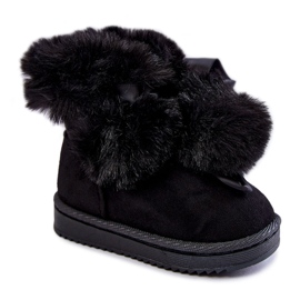 Bottes de neige chaudes pour enfants pour jeunes Noir Roofy