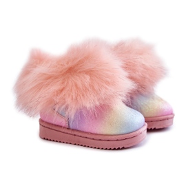 Bottes De Neige Enfant Avec Fourrure Multicolore Ariana Bottes De Neige Enfant Avec Fourrure Multicolore Ariana
