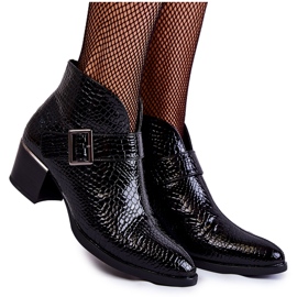 Vinceza Bottes Chaudes Laquées Femme Noir Hege