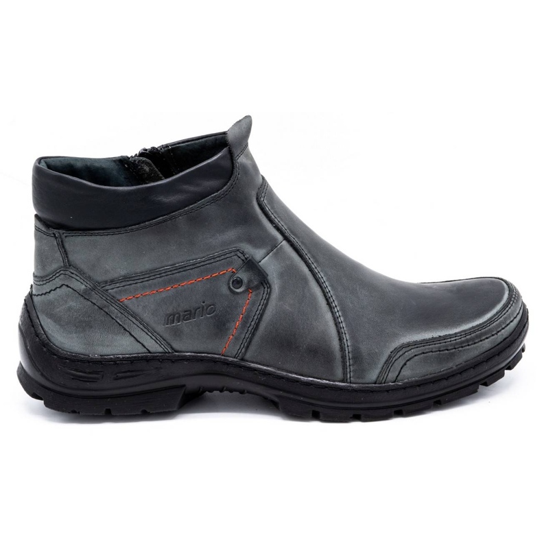 Olivier Bottes d'hiver en cuir pour hommes 352MP gris Olivier Bottes d'hiver en cuir pour hommes 352MP gris