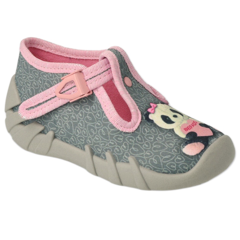 BEFADO S.A. Befado chaussures pour enfants 110P470 rose gris
