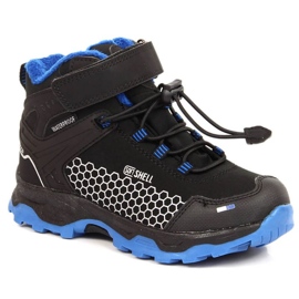 Bottes de neige imperméables à velcro American Club Jr.AM904A noir