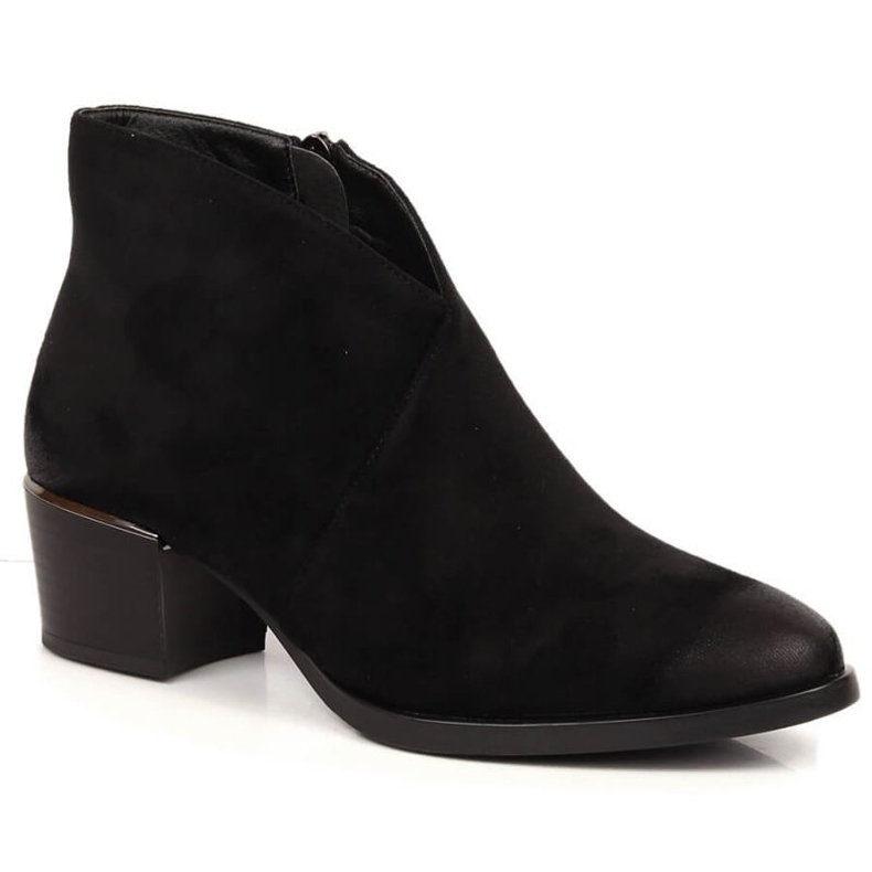 Bottes chaudes à talons en daim Vinceza W JAN151C le noir