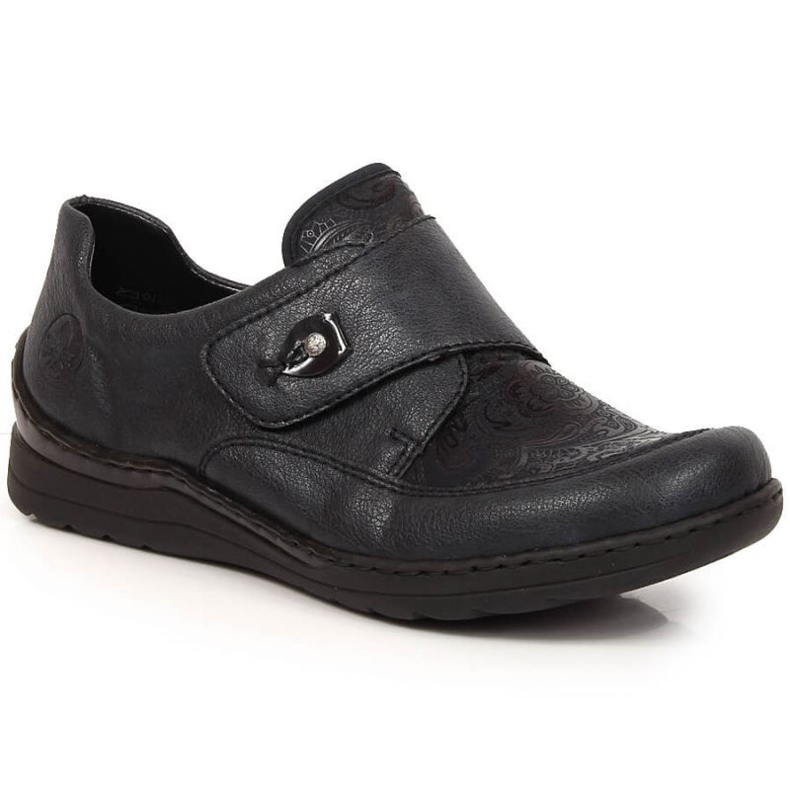 Chaussures velcro Rieker W RKR549 bleu marin