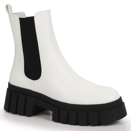 Bottes à plateforme isolées Sergio Leone W SK392B blanche