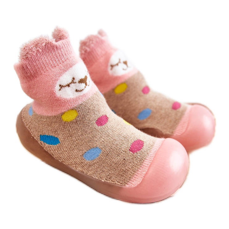 BEFADO S.A. Chaussons Enfant Niechodki Befado 002P019 Beige-Rose bleu BEFADO S.A. Chaussons Enfant Niechodki Befado 002P019 Beige-Rose bleu