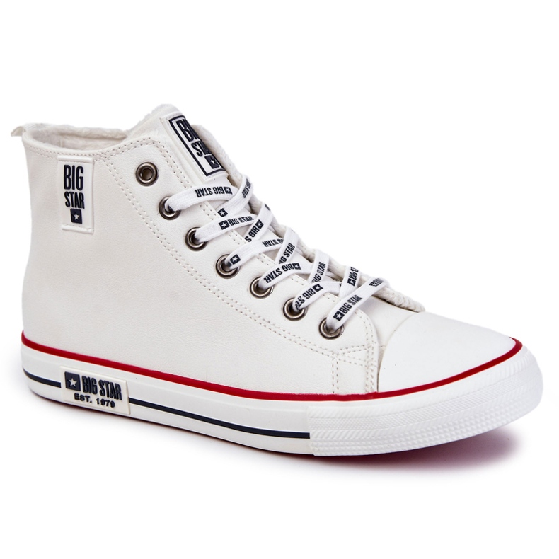 Baskets Hautes Isolées Homme Big Star KK274345 Blanc blanche Baskets Hautes Isolées Homme Big Star KK274345 Blanc blanche
