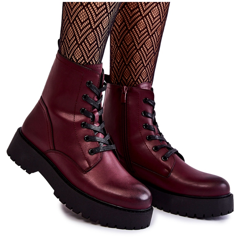 Sergio Leone Bottes Femme Sur la Plateforme Bordeaux Randi rouge Sergio Leone Bottes Femme Sur la Plateforme Bordeaux Randi rouge