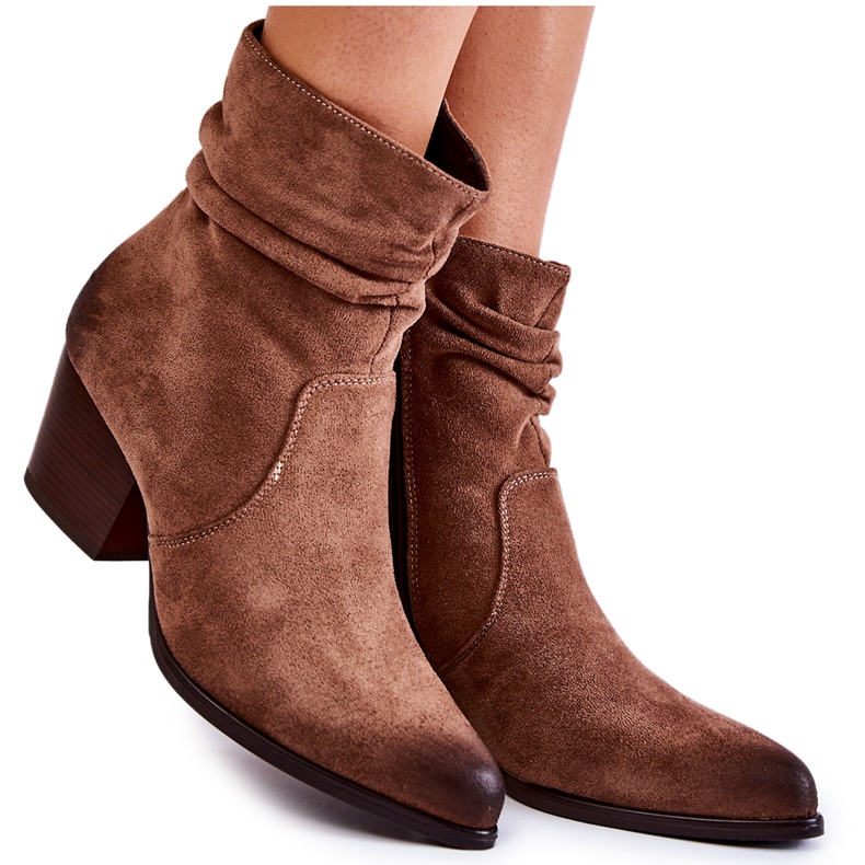 Vinceza Bottes Chaudes En Daim Femme Beige Wenche brun