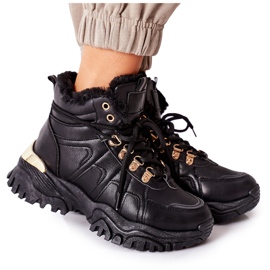 BM Bottes chaudes noires pour femmes Hareshaw HF218