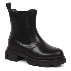 Bottines Chelsea à plateforme isolées Big Star W INT1787 noir