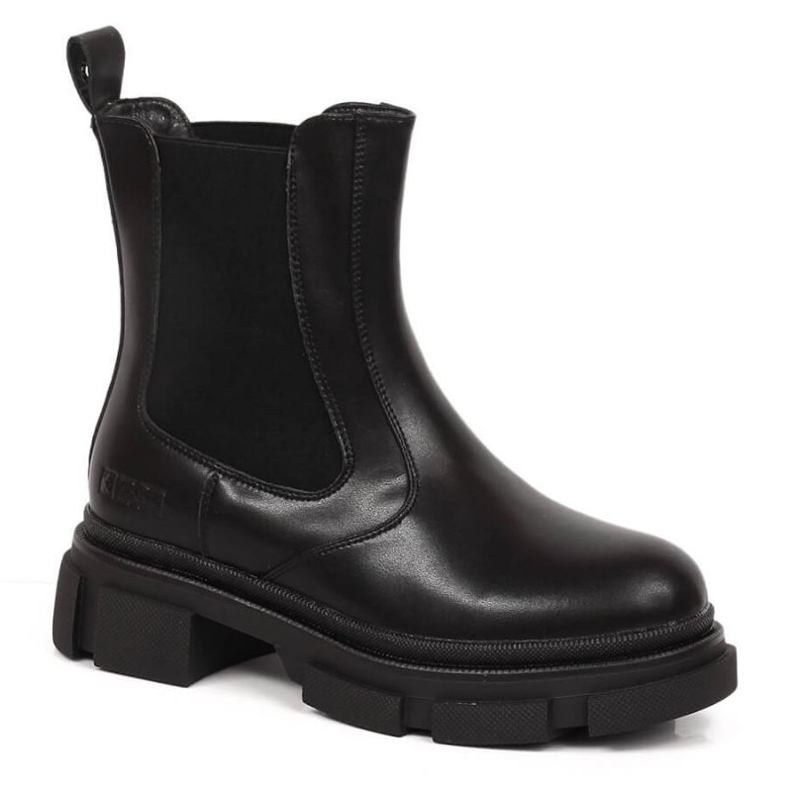 Bottines Chelsea à plateforme isolées Big Star W INT1787 le noir