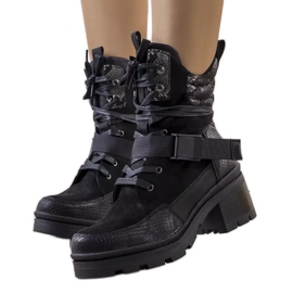 BM Escarpins Pilastri noirs à talons