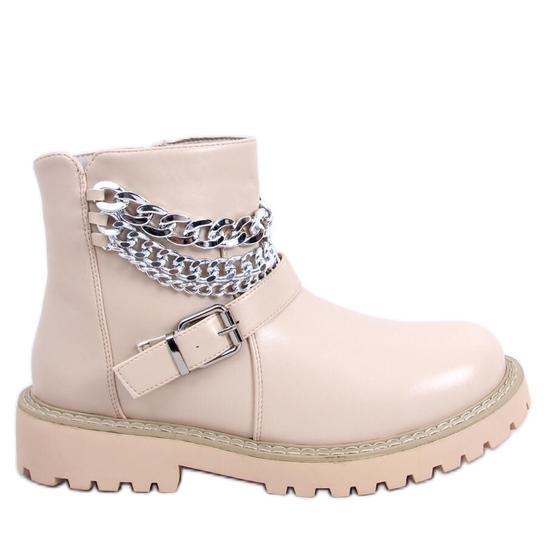 BM Bottes avec chaîne Marvin Beige BM Bottes avec chaîne Marvin Beige