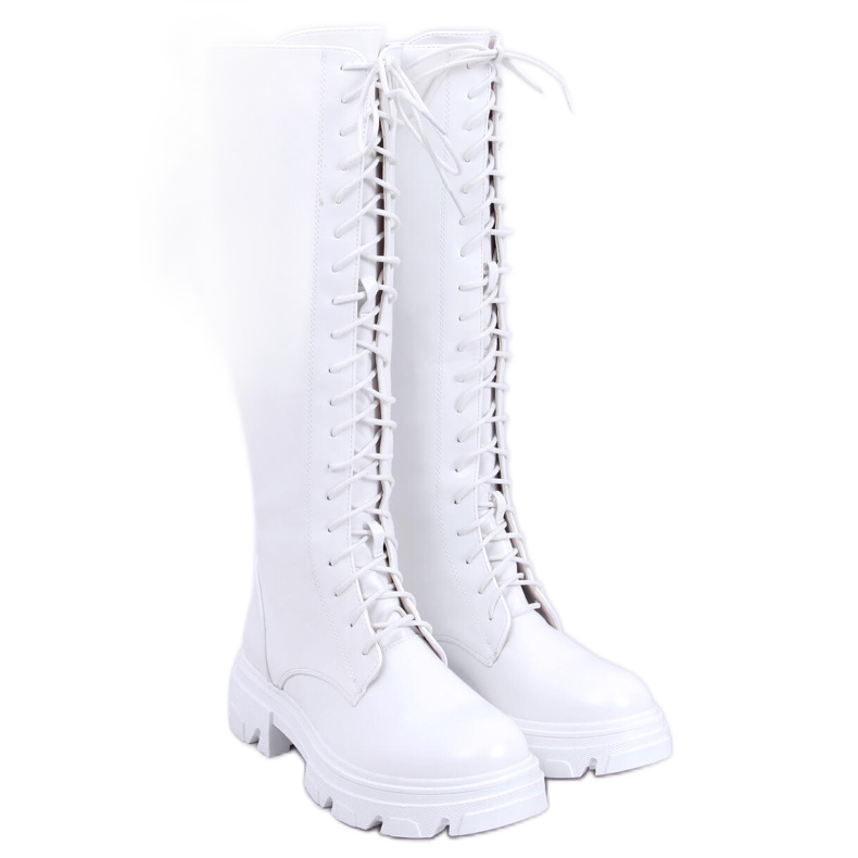 BM Bottes d'équitation femme Hanson White blanche