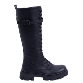BM Shears Bottes cavalières femme noires
