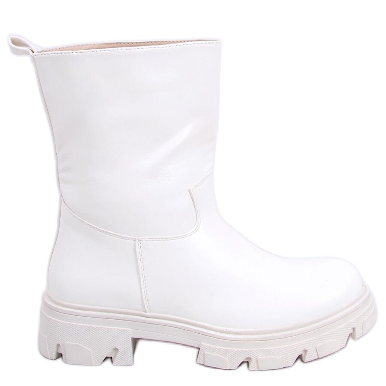 BM Bottines droites blanches Stevens