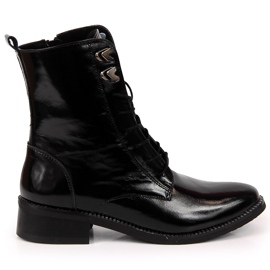 Bottines en cuir femme Dolce Pietro noires
