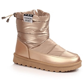 Après-ski métallisé or femme Potocki doré