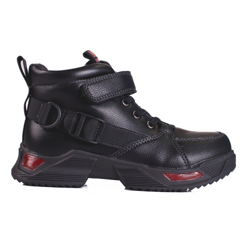 Bottes noires pour garçons le noir