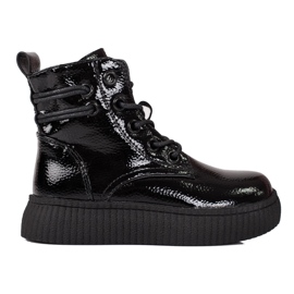 Bottes noires pour filles sur la plateforme Shelovet