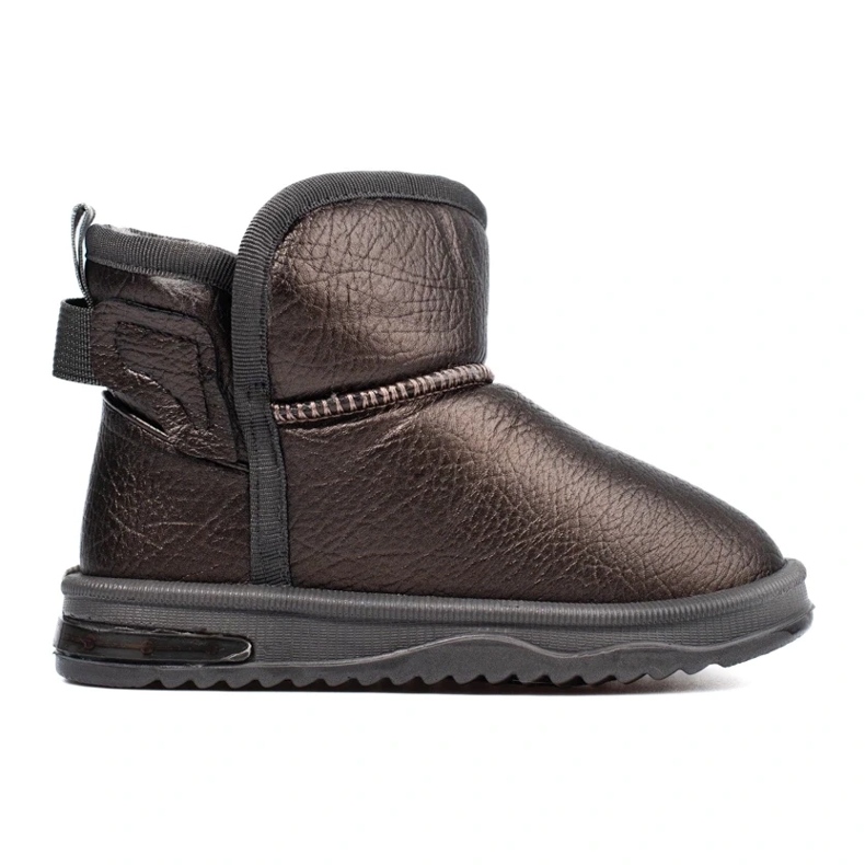 Bottes de neige chaudes fille brun