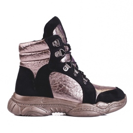 Boots fille sur semelle épaisse Shelovet noir