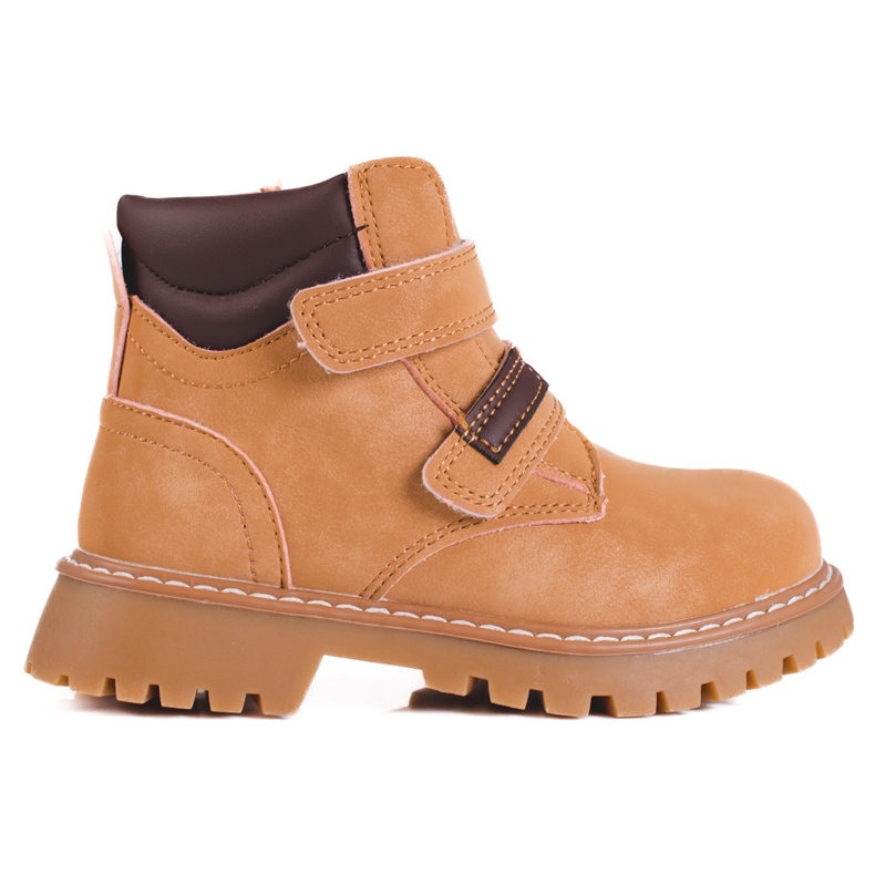 Bottes marron pour garçon avec velcro Shelovet brun Bottes marron pour garçon avec velcro Shelovet brun