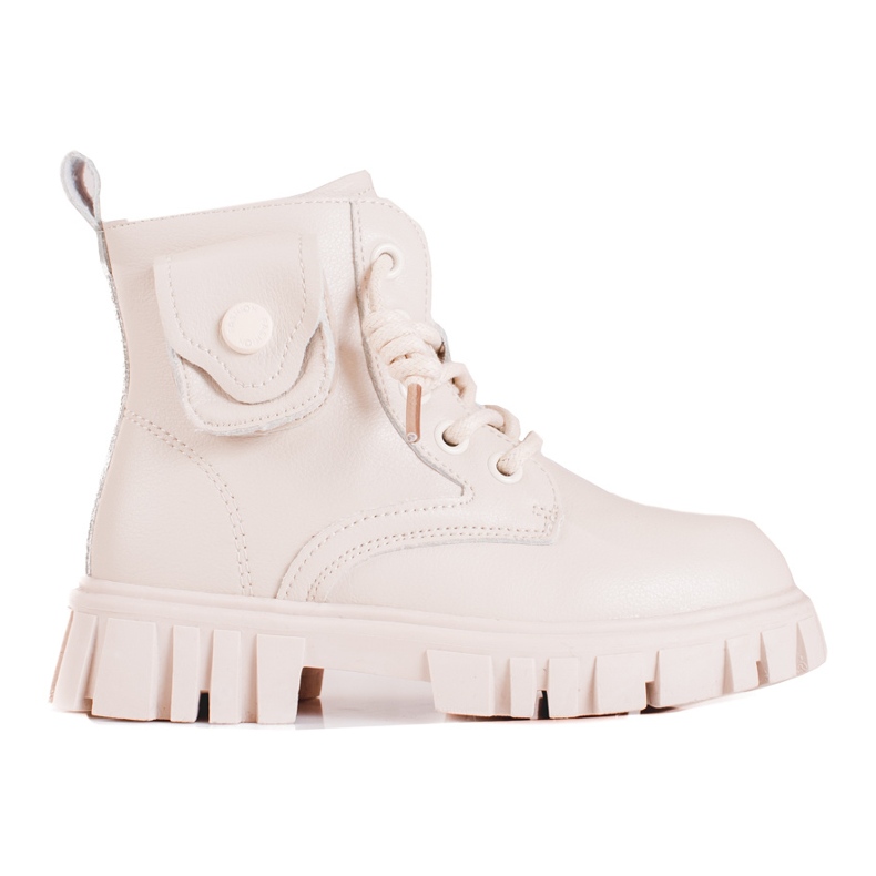 Bottes filles beiges avec poche Shelovet Bottes filles beiges avec poche Shelovet