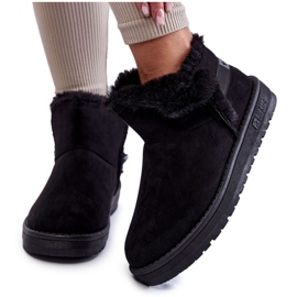 Bottes de neige noires pour femmes Big Star KK274622