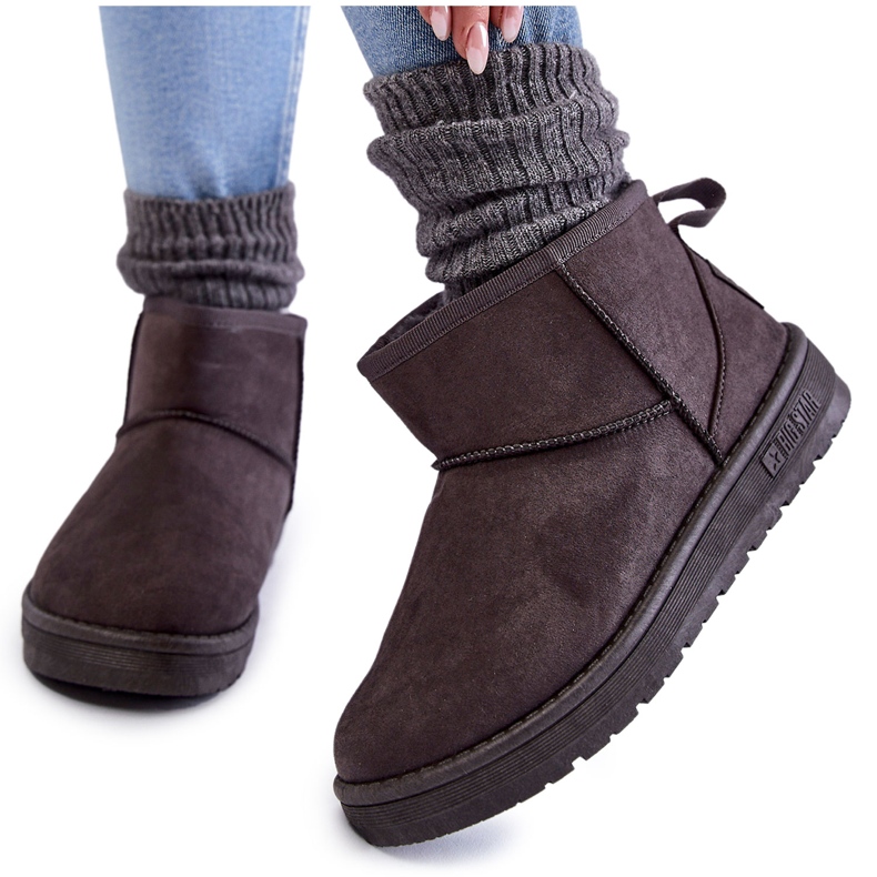 Bottes De Neige Chaudes Femme Big Star KK274291 Gris