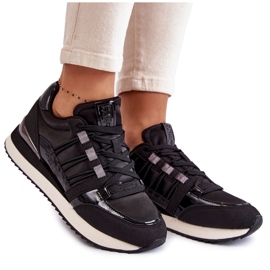 Chaussures de sport à la mode pour femmes Big Star KK274110 Noir