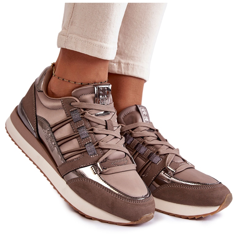 Chaussures de sport à la mode pour femmes Big Star KK274112 Gris foncé