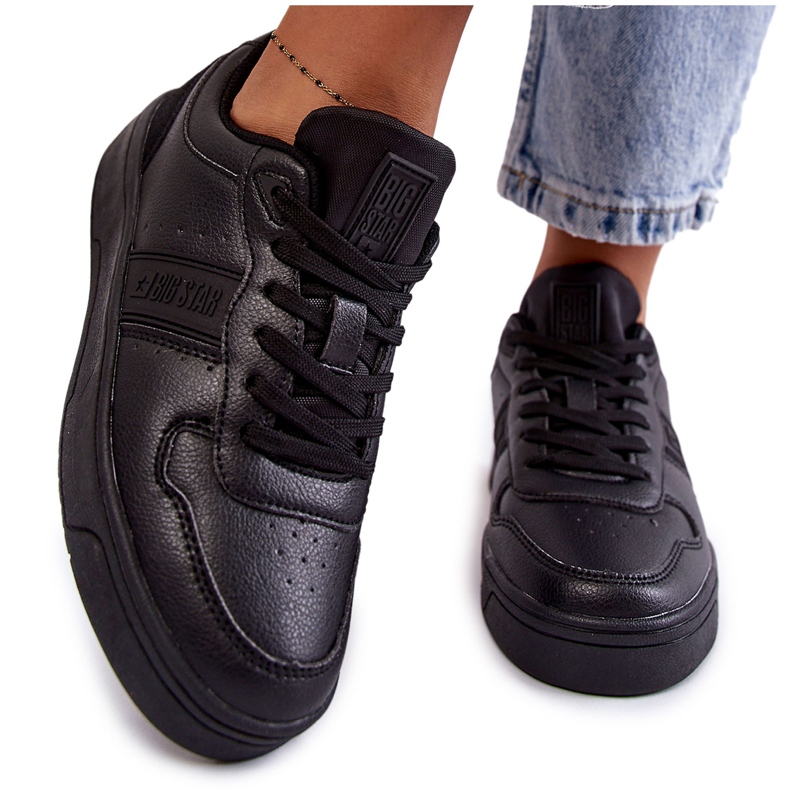 Système de mousse à mémoire Big Star Chaussures de sport basses KK274258 Noir le noir