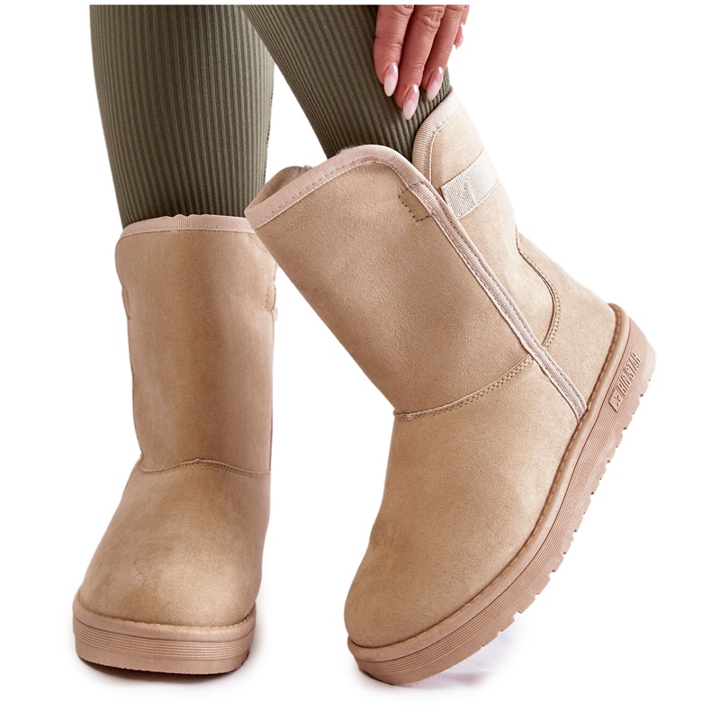 Bottes de Neige Hautes Femme Big Star KK274617 Beige clair Bottes de Neige Hautes Femme Big Star KK274617 Beige clair