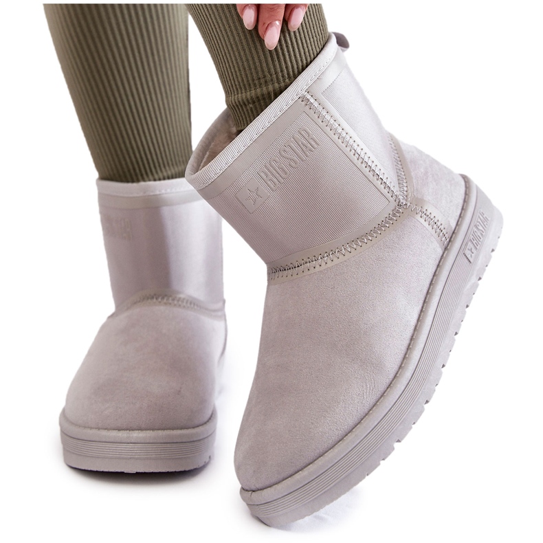 Bottes de neige à enfiler pour femmes Big Star KK274613 Gris