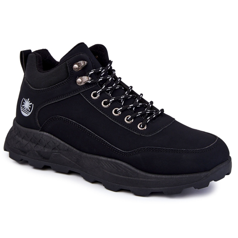 BM Chaussures de trekking chaudes Otto Black pour hommes Trappers le noir