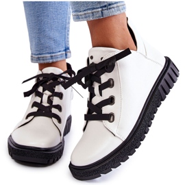 Chaussures en éco-cuir Sergio Leone PB210 Blanc