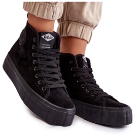 Baskets montantes noires Lee Cooper LCJ-22-31-1432L le noir