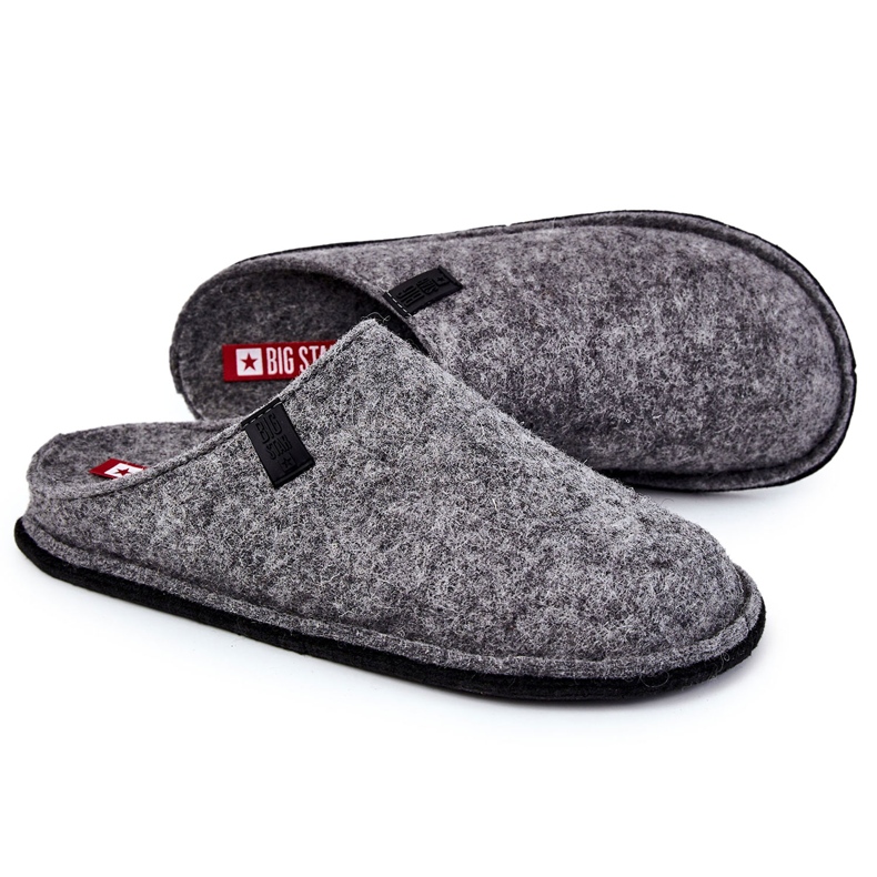 Chaussons Homme Classiques Big Star KK176001 Gris