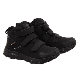 Chaussures de trekking étanches avec velcro American Club W AM854 noir
