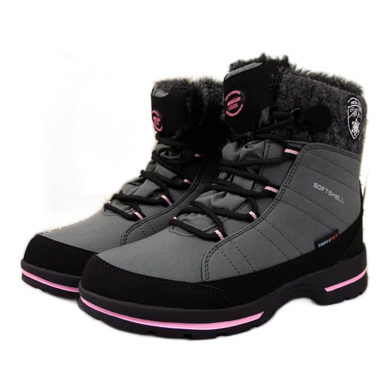 Bottes de neige imperméables American Club Jr AM865B gris