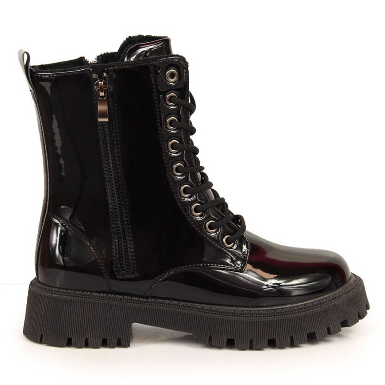Bottes vernies isolantes NEWS W EVE363 le noir