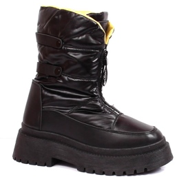 Vinceza W JAN168 bottes de neige matelassées noir